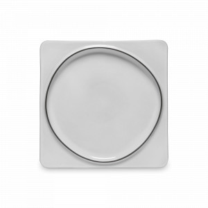 Тарелка обеденная квадратная Salt of the sea, 27 см, керамика, серый, серия Ambar, COSTA NOVA, Португалия, Ambar COSTA NOVA