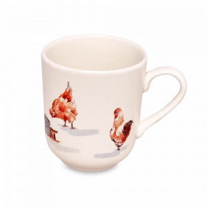 Кружка , 370 мл, фарфор, белый, декор, серия Country Farmyard, GRACE BY TUDOR, Великобритания, GRACE BY TUDOR (Великобритания)