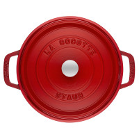 Кокот круглый, 3,8 л, 24 см, чугун, вишневый, серия La Cocotte, STAUB, Франция_00795640051985104577.jpg