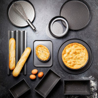 Противень для пиццы с антипригарным покрытием, 33 см, сталь, графит, серия MasterClass, KITCHEN CRAFT, Великобритания_00806140048155946764.jpg