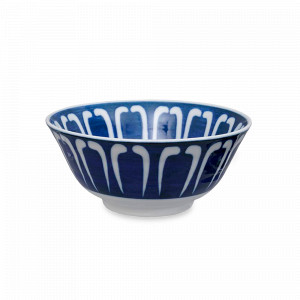 Салатник порционный, 15 см, 500 мл, фарфор, белый, синий, серия Mixed Bowls, TOKYO DESIGN, Нидерланды, Салатники порционные