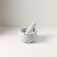 Ступка с пестиком, 13 см, белый мрамор, серия Marm, LIBERTY JONES, Китай_00821110063507554617.jpg