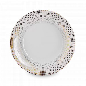 Тарелка десертная, 20 см, фарфор, белый, золотой, серия Meridien Gold, WALLENDORFER, Германия, WALLENDORFER (Германия)