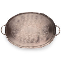 Поднос овальный Bronze, 44 см, латунь, бронзовый, ROOMERS TABLEWARE, Нидерланды_00816720067874602691.jpg
