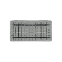 Блюдо прямоугольное, 28 см, хрустальное стекло, серый, серия Square, NACHTMANN, Германия
