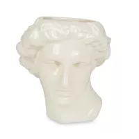 Ваза , 23.4 см, керамика, белый, серия Apollo, DOIY, Испания, 