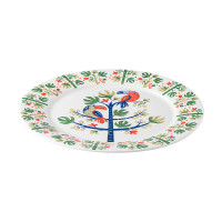 Тарелка обеденная Toucan, 28 см, фарфор, белый, декор, серия Birds of Paradise, LIBERTY JONES, Россия_00814630036259984570.jpg