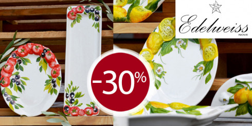 Скидки -30% на керамику EDELWEISS