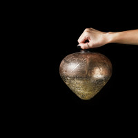 Украшение новогоднее подвес, 20 см, стекло, медный, ROOMERS FURNITURE, Нидерланды_00817980055488699165.jpg