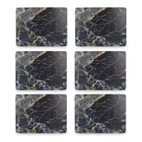Набор из 6-ти подстановочных салфеток Navy Marble, 30 х 22,8 см, пробка, декор, CREATIVE TOPS, Великобритания, 