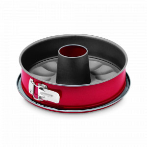 Форма для выпечки разъёмная с 2 основаниями, 26 см, сталь с антипригарным покрытием, красный, серия Rossana, GUARDINI, Италия, GUARDINI (Италия)