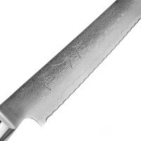 Нож кухонный для хлеба 23 см, Pankiri, дамасская сталь, серия GOU 161, YAXELL, Япония_00796990063526904917.jpg