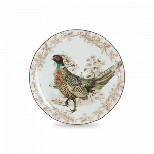 Тарелка подстановочная Охота, 27.5 см, керамика, белый, декор, серия Imari, ANNA LAFARG, Китай, Тарелки подстановочные