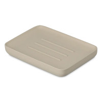 Мыльница Slim, 13 х 9 см, полирезин, светло-серый, серия Bath, BERGENSON BJORN, Великобритания