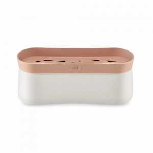 Форма для приготовления пасты в СВЧ, 1.5 л, силикон, белый, розовый, LEKUE, Испания, Посуда для приготовления в СВЧ