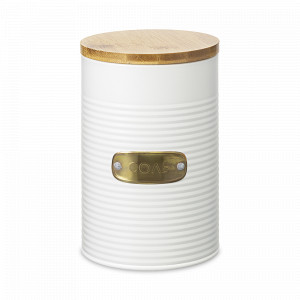 Банка для хранения соли, 1.3 л, углеродистая сталь, бамбук, кремовый, серия Irmel, SMART SOLUTIONS, Россия, Банки для хранения чая