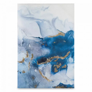 Панно декоративное Utopia blue, 60 х 90 см, холст, дерево, серия Art, BERGENSON BJORN, Великобритания, Предметы интерьера