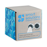 Набор из 2-х держателей для полотенец Twins, 5.2 см, нержавеющая сталь, SMART SOLUTIONS, Россия_00819890050471174323.jpg