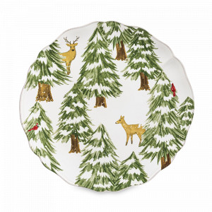 Блюдо круглое White, 34 см, керамика, белый, декор, серия The Nutcracker, COSTA NOVA, Португалия, Блюда сервировочные, менажницы