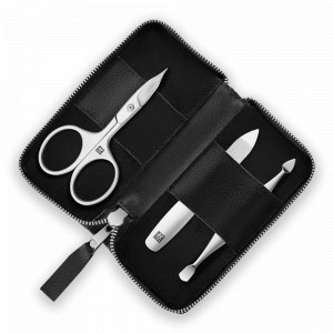 Набор маникюрный в кожаном футляре, 3 предмета, черный, серия Beauty Premium, ZWILLING J.A. HENCKELS, Германия, Маникюрные наборы ZWILLING