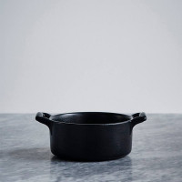 Кокот овальный, 250 мл, фарфор, черный, серия Belle Cuisine, REVOL, Франция_00801790049991542316.jpg