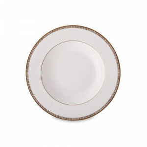 Тарелка для пасты, 23 см, фарфор, белый, декор, серия Dinasty, MIKASA, США, Тарелки для пасты