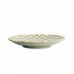 Тарелка обеденная Vert Sauge, 25 см, керамика, фисташковый, серия Mermaid Design, TOKYO DESIGN, Нидерланды, Тарелки обеденные