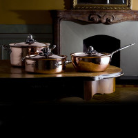 Медный сотейник с толстым дном, диаметр: 26 см, объем: 5,0 л, крышка с посеребренной декорированной ручкой, серия Opus Cupra, RUFFONI, Италия_00776410071832808659.jpg