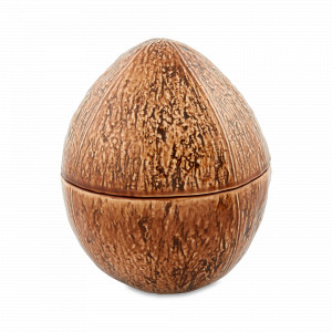 Банка для хранения «Кокос», 850 мл, керамика, коричневый, серия Кокос, Bordallo Pinheiro, Португалия, BORDALLO PINHEIRO (Португалия)