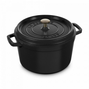 Кокот круглый, 4.7 л, 24 см, чугун, черный, серия La Cocotte, STAUB, Франция, STAUB (Франция)