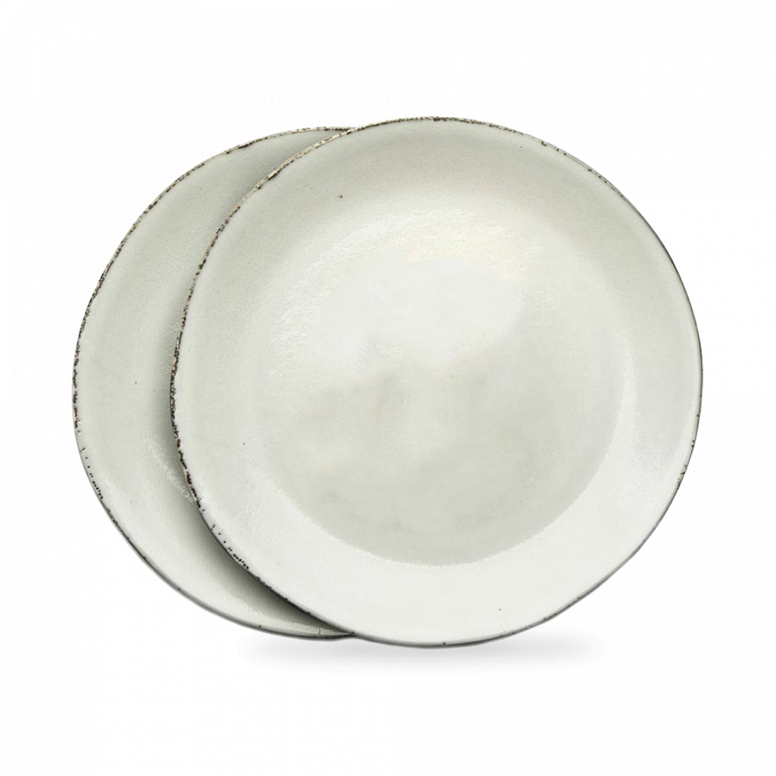 Набор из 2-х закусочных тарелок, 22 см, керамика, серый, серия Nature, SAGAFORM, Швеция