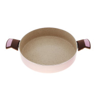 Сотейник с крышкой, диаметр 28 см, высота 8,7 см, алюминий с мраморным покрытием,  для индукционных плит, ручка бакелит,  серия Mezz-casa, KITCHENSTAR, Китай_00806720049082759116.jpg