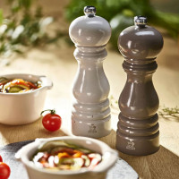 Мельница для соли, 18 см, дерево, лак, жемчужный серый, серия Paris u'select, PEUGEOT, Франция_00814850062148992099.jpg