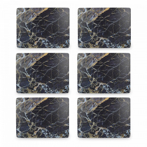 Набор из 6-ти подстановочных салфеток Navy Marble, 30 х 22,8 см, пробка, декор, CREATIVE TOPS, Великобритания, CREATIVE TOPS (Великобритания)