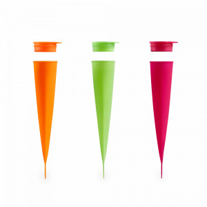 Набор из 3-х форм для фруктового льда, 90 мл, 20.2 х 4 см, силикон, мультиколор, серия Ice, LEKUE, Испания, Ice LEKUE