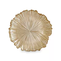 Тарелка закусочная, 21 см, стекло, золотистый, серия Ray, ANNA LAFARG, Китай, 