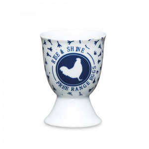 Подставка для яйца Traditional hen, 6 х 4,5 см, фарфор, белый, синий, серия Egg Cup, KITCHEN CRAFT, Великобритания, Подставки для яйца из фарфора