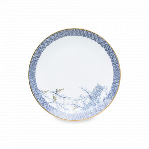 Тарелка пирожковая, 16.5 см, фарфор, белый, декор, HOMEFEEL, Россия, Тарелки хлебные