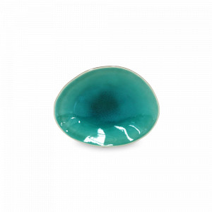 Тарелка овальная Azur, 15.4 х 12 см, керамика, лазурь, серия Riviera, COSTA NOVA, Португалия, Тарелки хлебные