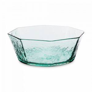 Салатник Green, 700 мл, стекло ручной работы, зеленый, серия Edge, ROOMERS TABLEWARE, Нидерланды, Стеклянные салатники