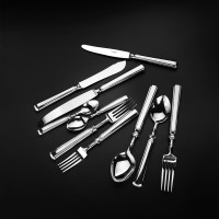 Набор столовых приборов на 12 персон, 130 предмтов, серебристый, серия Piccadilly, CUTIPOL, Португалия_00804170070951488800.jpg