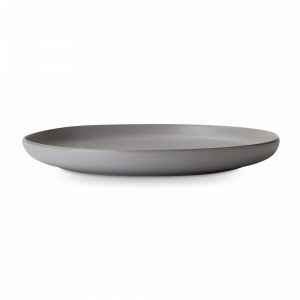 Блюдо круглое Grey, 31 см, каменная керамика, серый, серия Hub, ROOMERS TABLEWARE, Нидерланды, Блюда сервировочные, менажницы