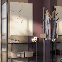 Панно декоративное с эффектом 3D Minimalism Bubble, 70 х 100 см, холст, дерево, бежевый, серия Art, BERGENSON BJORN, Великобритания_00819730056337083257.jpg