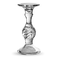 Подсвечник, 25 см, стекло, прозрачный, Rasteli, Бельгия