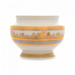 Сахарница без крышки Cream Gold GP, 220 мл, фарфор, бежевый, золотой, серия Constanza 9320, FALKENPORZELLAN, Германия, Сахарницы