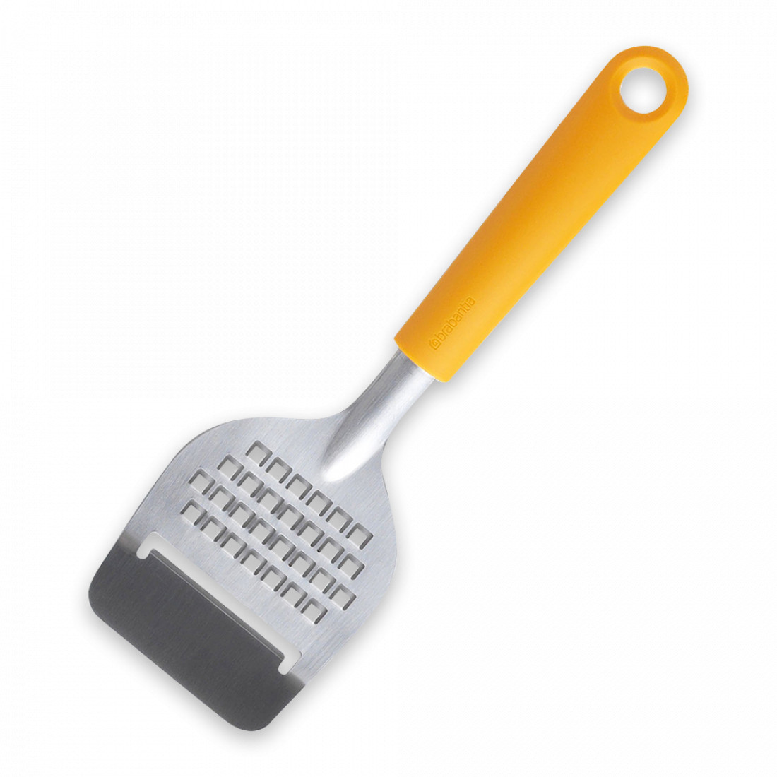 Нож для сыра с теркой, 23 см, нержавеющая сталь, пластик, желтый, серия Tasty+, BRABANTIA, Бельгия