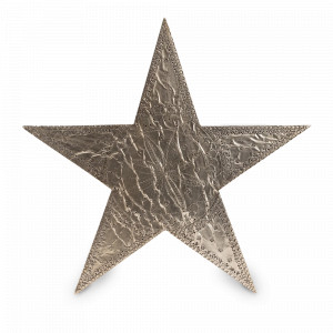 Декор настольный Звезда LIGHT BURNT, 48 см, дерево, металл, серебристый, ROOMERS FURNITURE, Нидерланды, Предметы интерьера