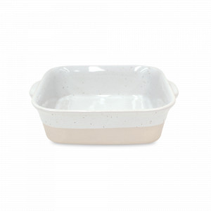 Блюдо квадратное для запекания, 27 х 24 см, керамика, белый, серия Fattoria, COSTA NOVA, Португалия, Посуда из керамики