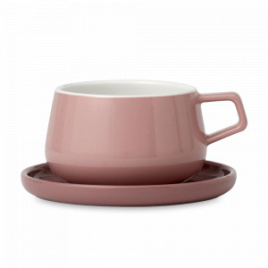 Пара чайная Ella, 250 мл, фарфор, розовый, серия Classic, VIVA Scandinavia, Дания, Чайные пары 250 мл