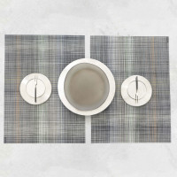 Салфетка подстановочная, винил, 36х48 см, GREY, серия Plaid, CHILEWICH, США_00794960034575219297.jpg